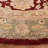 Safavieh Anatolia 6'-0" x 6'-0" Rug in Red / Moss
