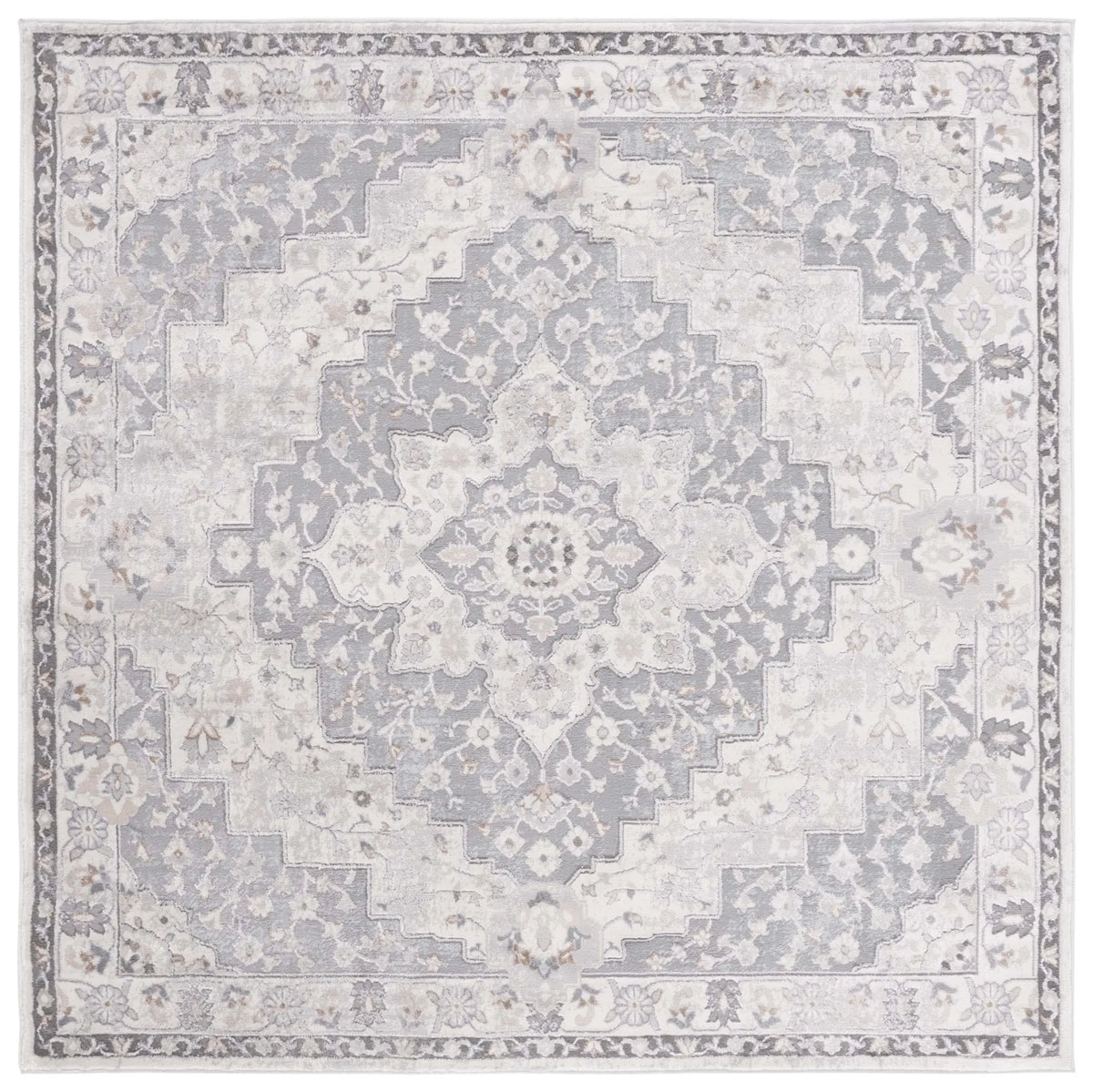 Safavieh Eternal 6'-7" x 6'-7" Rug in Grey / Ivory