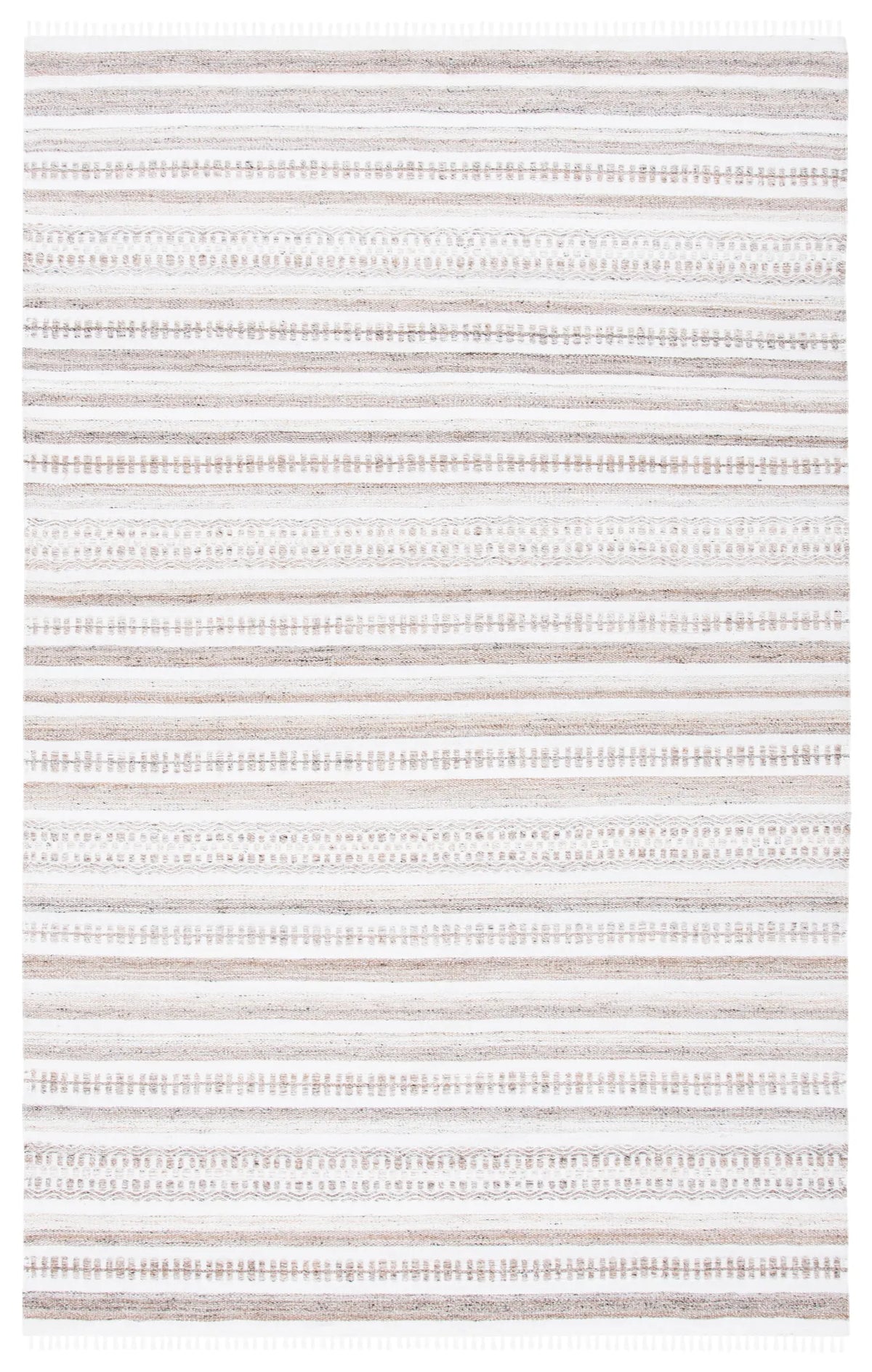 Safavieh Kilim 4'-0" x 6'-0" Rug in Ivory / Light Brown