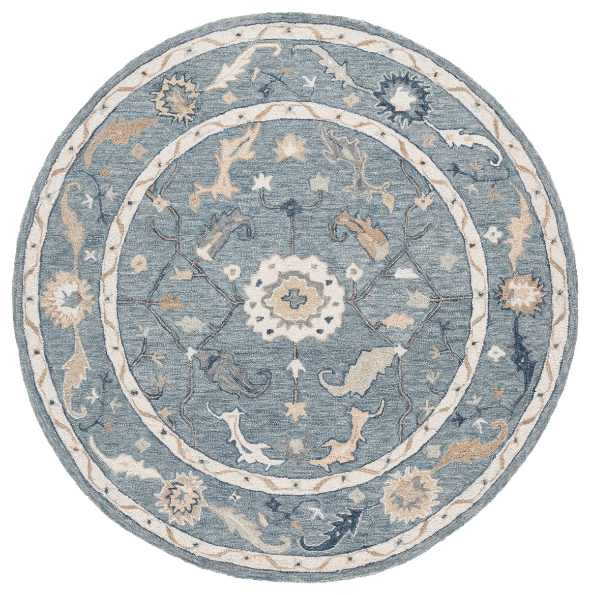 Safavieh Metro 6'-0" x 6'-0" Rug in Blue / Ivory