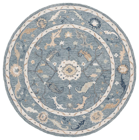 Safavieh Metro 6'-0" x 6'-0" Rug in Blue / Ivory