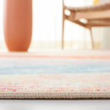 Safavieh Paint Brush 4'-4" x 6'-0" Rug in Pink / Blue
