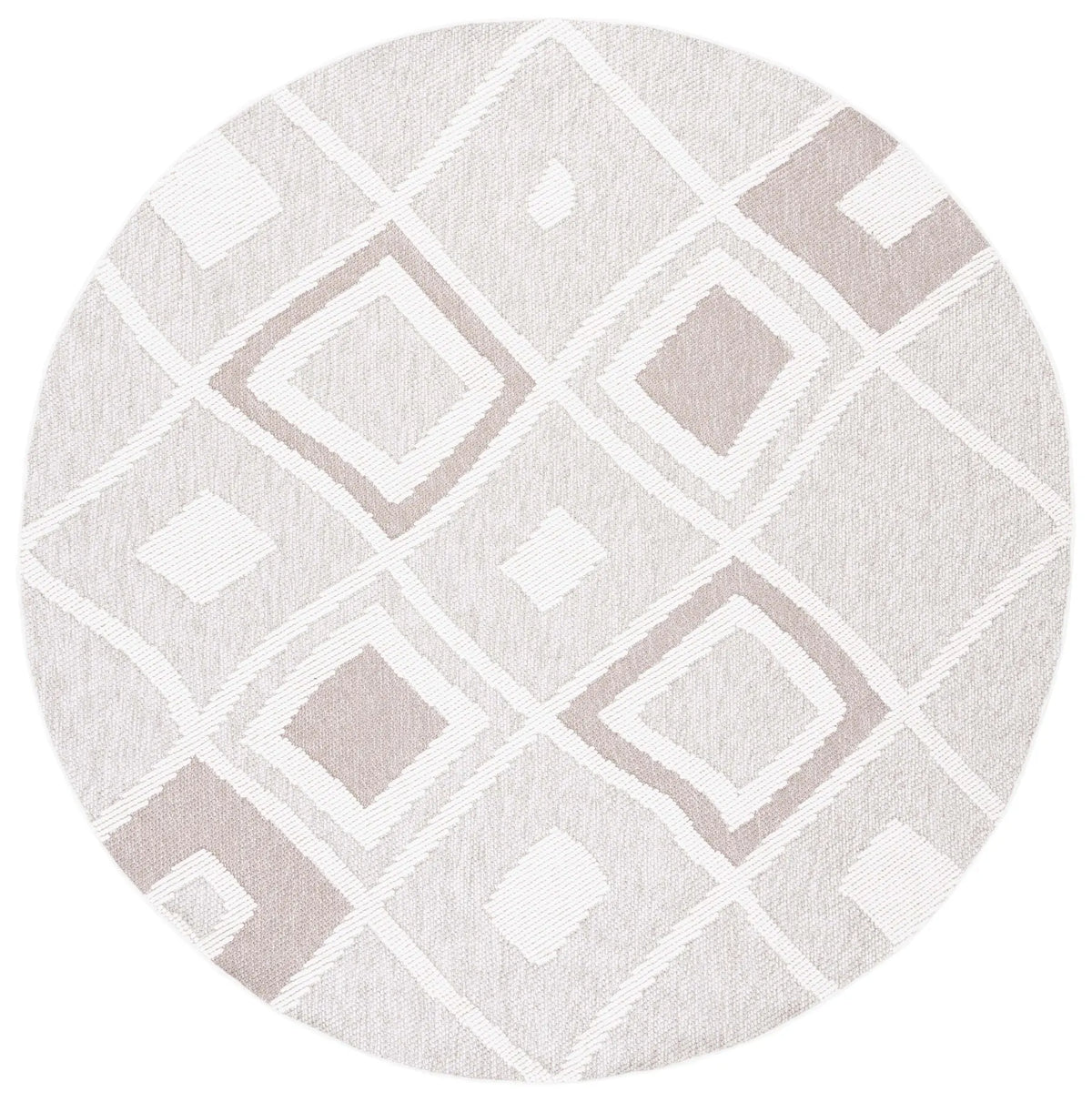 Safavieh Lotus 6'-7" x 6'-7" Rug in Beige / Ivory