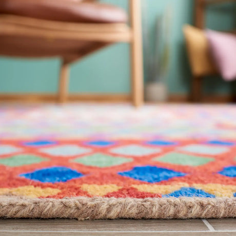 Safavieh Aspen 4'-0" x 6'-0" Rug in Red / Blue