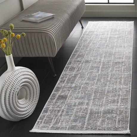 Safavieh Mila 2'-2" x 8'-0" Rug in Grey / Light Blue