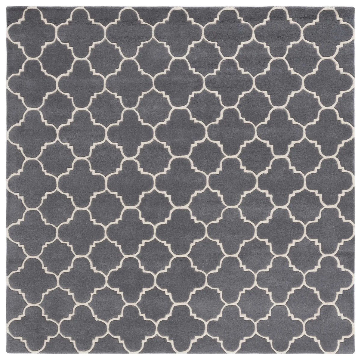 Safavieh Chatham 7'-0" x 7'-0" Rug in Dark Grey / Ivory