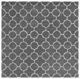 Safavieh Chatham 7'-0" x 7'-0" Rug in Dark Grey / Ivory