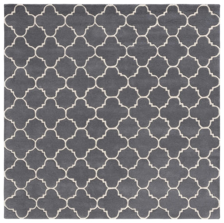 Safavieh Chatham 7'-0" x 7'-0" Rug in Dark Grey / Ivory