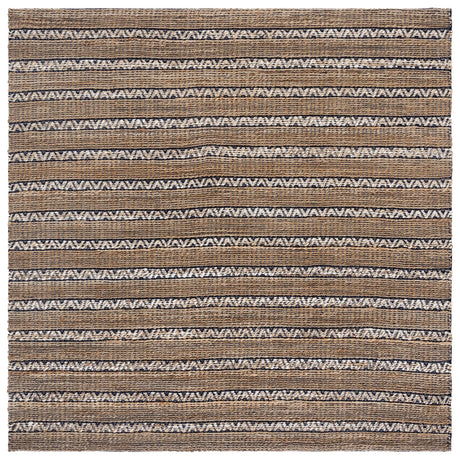 Safavieh Natural Fiber 6'-6" x 6'-6" Rug in Navy / Natural
