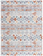 Safavieh Berber Shag 10'-0" x 14'-0" Rug in Blue Rust / Ivory