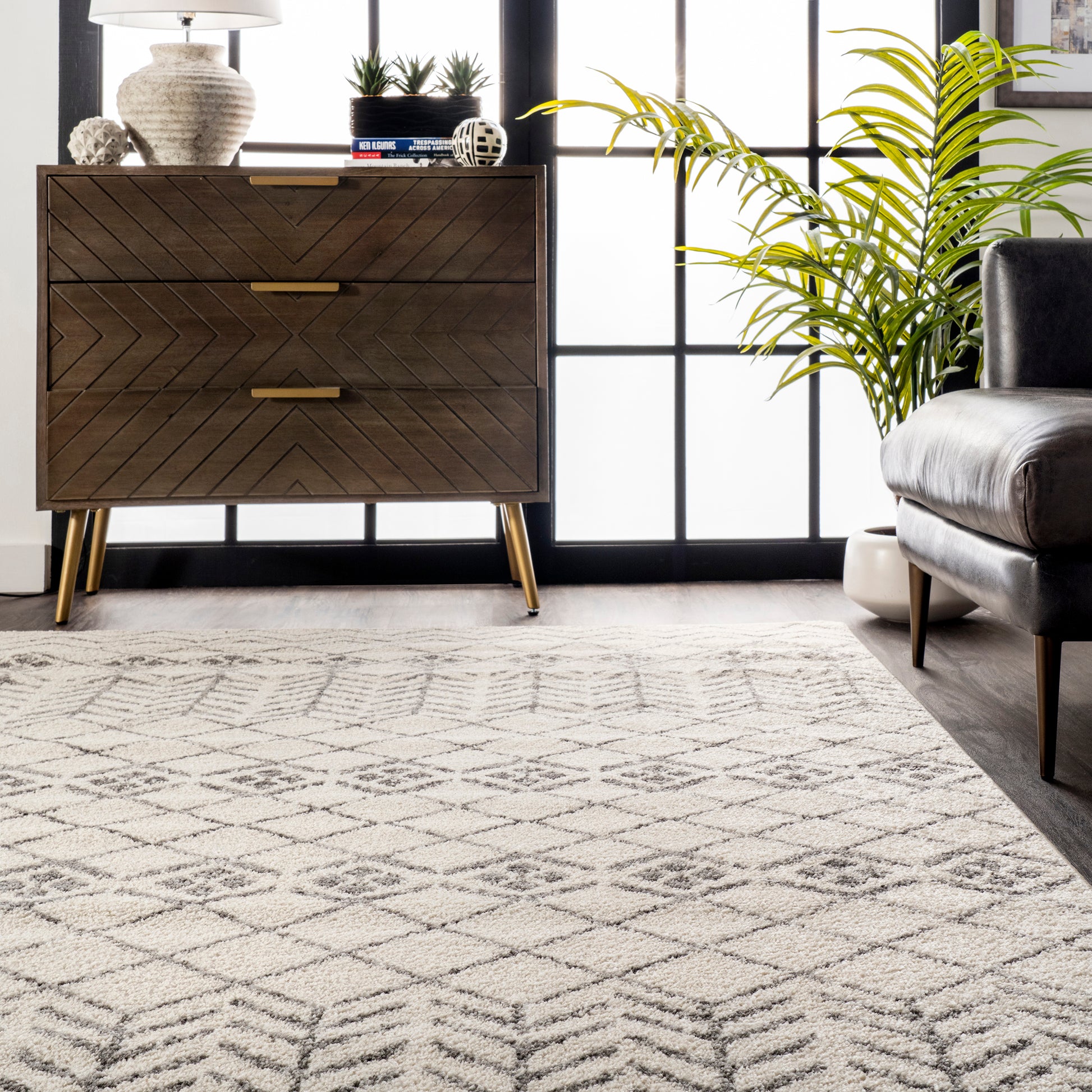 Nuloom Yasmina Transitional Tribal Acge05A Off White Area Rug