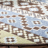 Safavieh Veranda 6'-7" x 6'-7" Rug in Blue / Creme