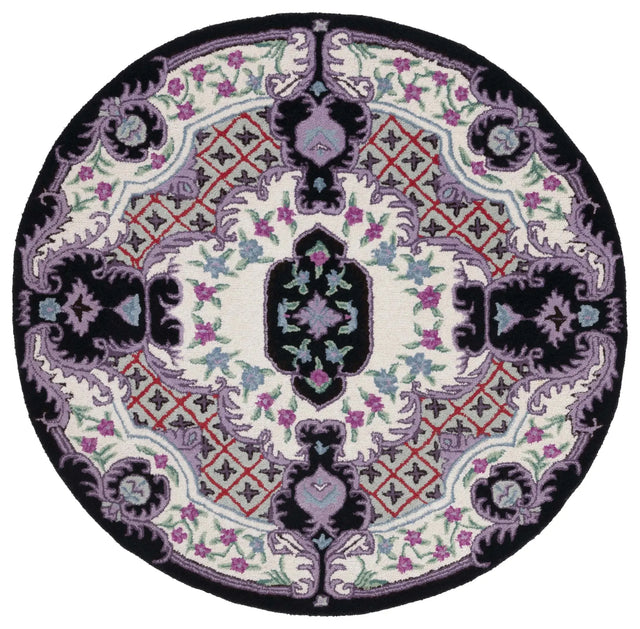 Safavieh Bellagio 5'-0" x 5'-0" Rug in Ivory / Black