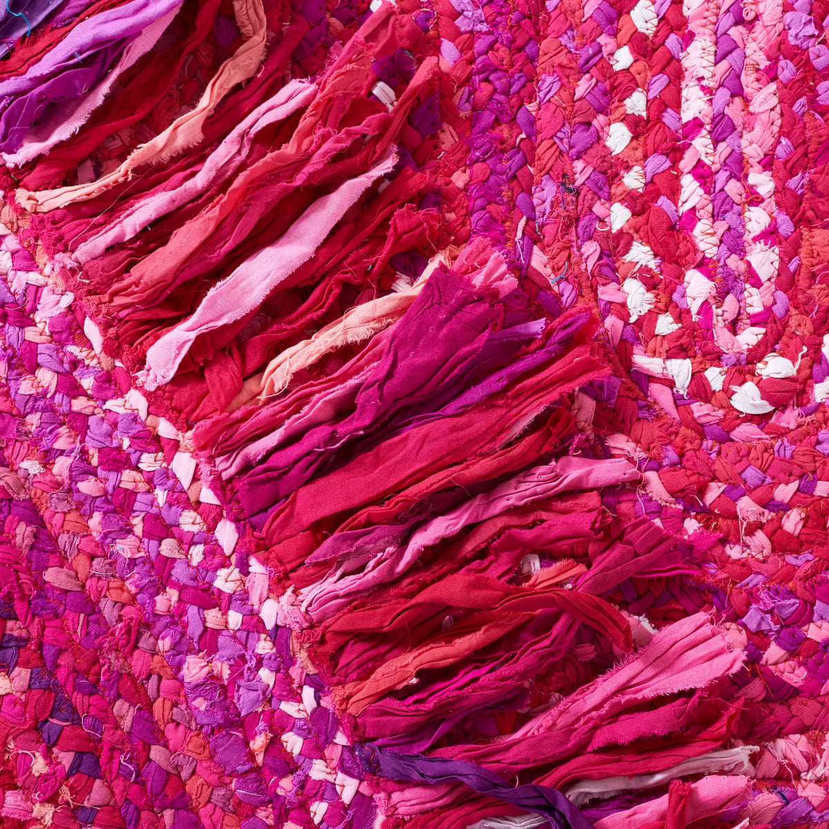 Safavieh Braided 5'-0" x 8'-0" Rug in Pink / Fuchsia