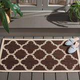 Safavieh Courtyard 2'-0" x 3'-7" Rug in Dark Brown