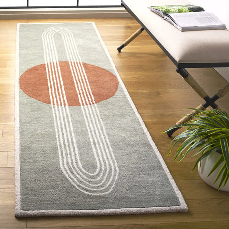 Safavieh Rodeo Drive 2'-3" x 8'-0" Rug in Grey / Rust