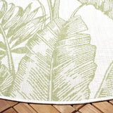 Safavieh Courtyard 6'-7" x 6'-7" Rug in Ivory / Green
