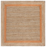 Safavieh Natural Fiber 6'-0" x 6'-0" Rug in Orange / Natural