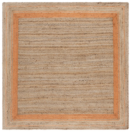 Safavieh Natural Fiber 6'-0" x 6'-0" Rug in Orange / Natural
