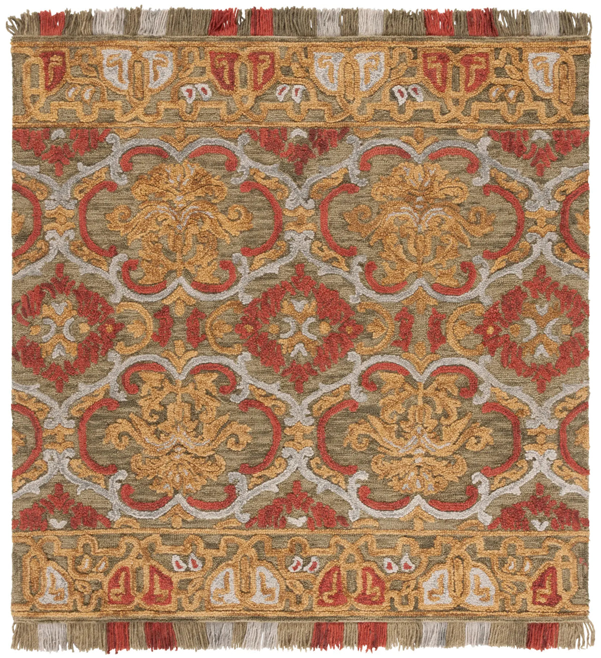 Safavieh Blossom 6'-0" x 6'-0" Rug in Green / Gold