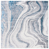 Safavieh Amelia 6'-7" x 6'-7" Rug in Grey / Blue