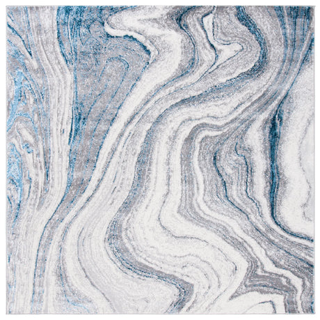 Safavieh Amelia 6'-7" x 6'-7" Rug in Grey / Blue