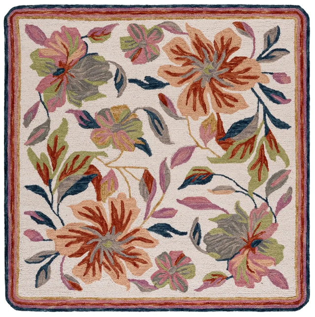 Safavieh Jardin 6'-0" x 6'-0" Rug in Ivory / Rust