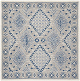 Safavieh Micro-Loop 5'-0" x 5'-0" Rug in Light Grey / Blue
