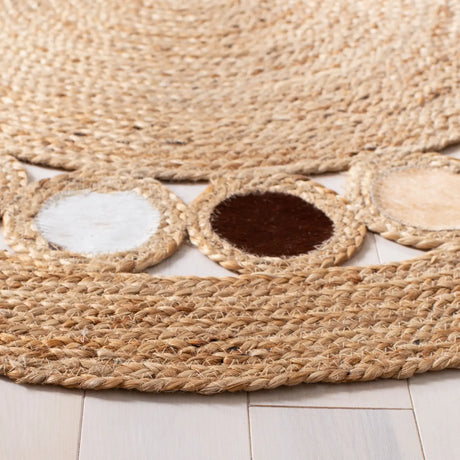 Safavieh Natural Fiber 3'-0" x 3'-0" Rug in Beige / Brown