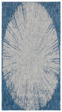 Safavieh Courtyard 2'-7" x 5'-0" Rug in Navy / Grey