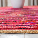 Safavieh Montauk 5'-0" x 8'-0" Rug in Red / Natural