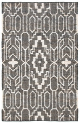Safavieh Natural Fiber 4'-0" x 6'-0" Rug in Black / Ivory