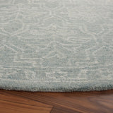 Safavieh Micro-Loop 6'-0" x 6'-0" Rug in Light Grey / Ivory