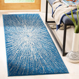 Safavieh Evoke 2'-2" x 11'-0" Rug in Navy / Ivory