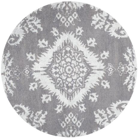 Safavieh Stone Wash 6'-0" x 6'-0" Rug in Grey