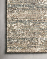 Loloi Augustus Ags-06 Fog Rugs - corner on wood