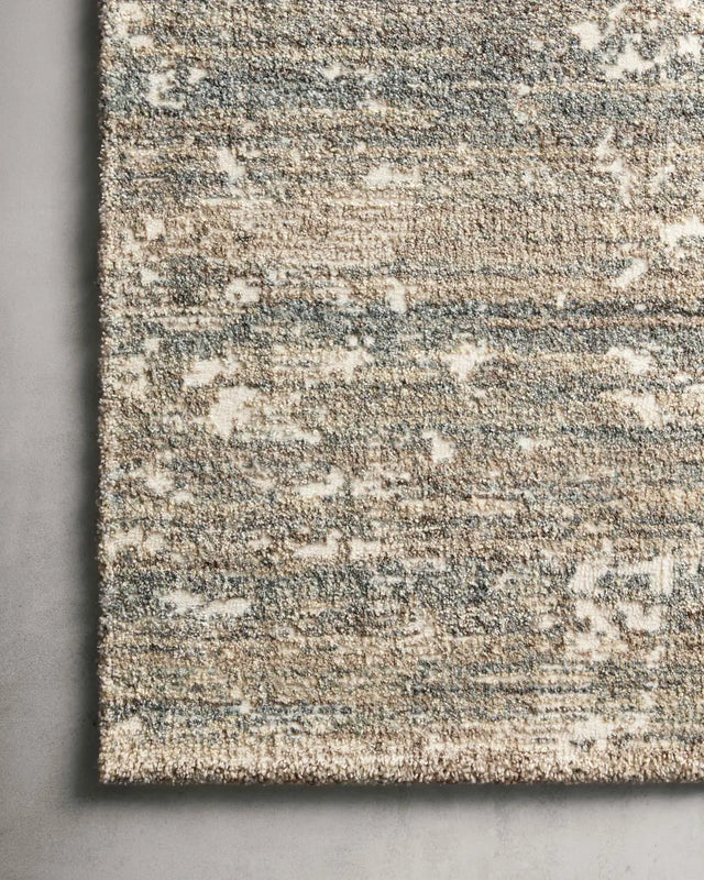 Loloi Augustus Ags-06 Fog Rugs - corner on wood