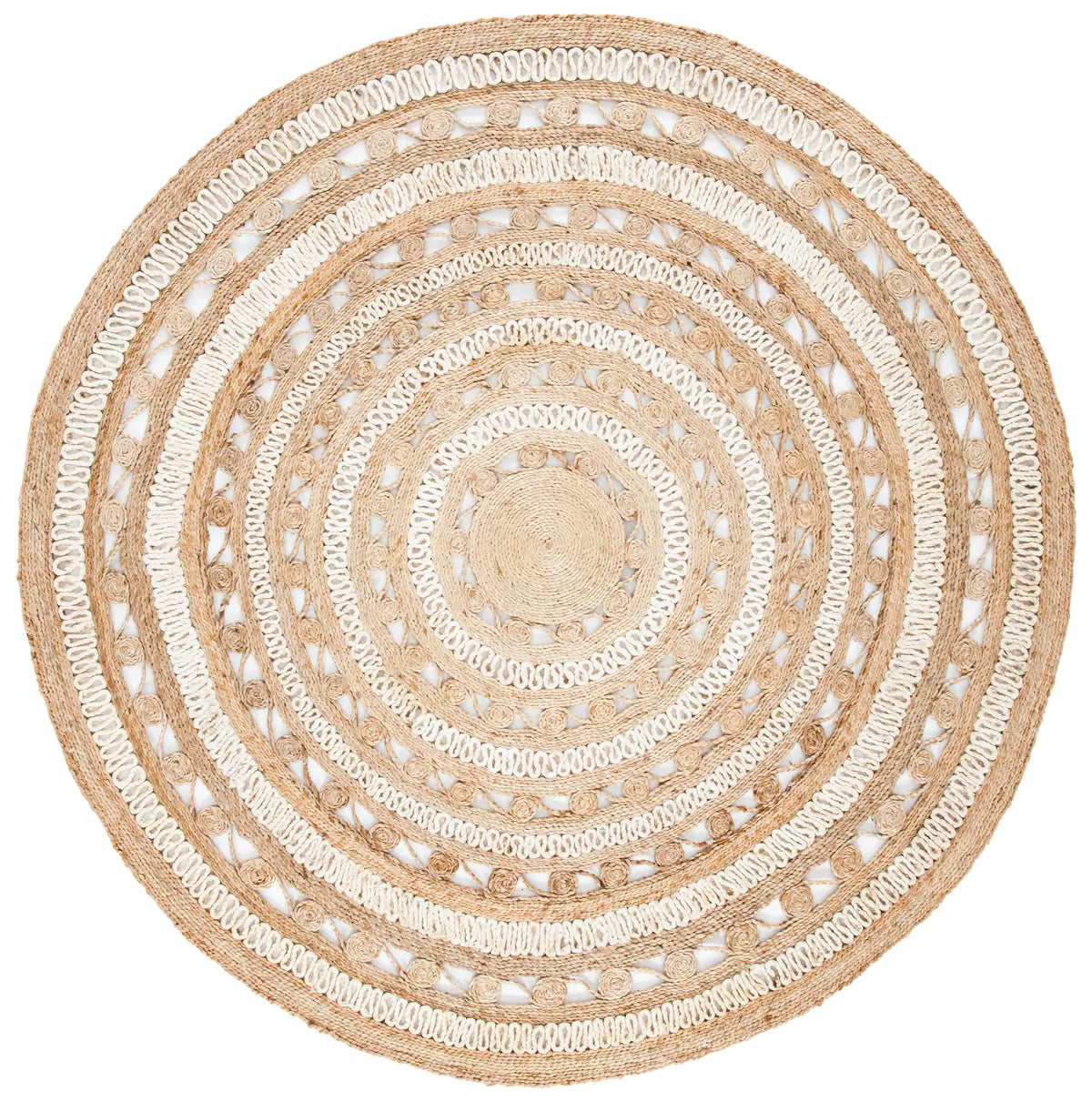 Safavieh Natural Fiber 10'-0" x 10'-0" Rug in Ivory / Natural