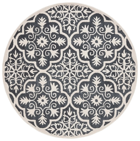 Safavieh Metro 6'-0" x 6'-0" Rug in Black / Ivory