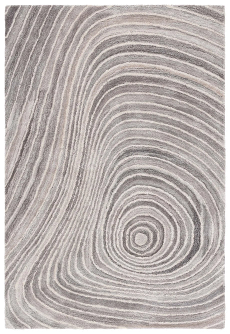 Safavieh Abstract 4'-0" x 6'-0" Rug in Grey / Ivory