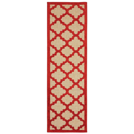 Oriental Weavers Sphinx Cayman 660R9 Sand / Red Rugs - runner