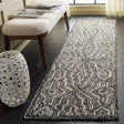 Safavieh Marquee 2'-3" x 8'-0" Rug in Charcoal / Ivory
