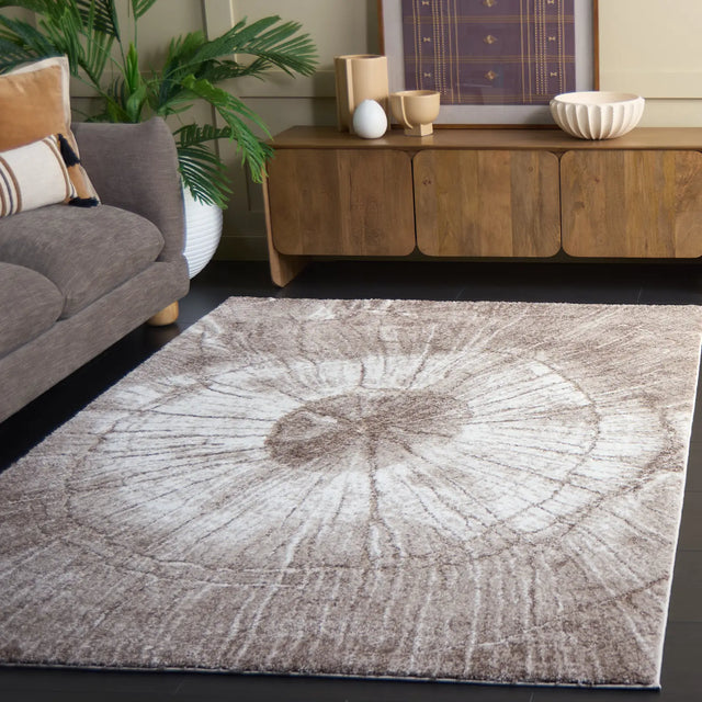 Safavieh Northport 800 4'-0" x 6'-0" Rug in Taupe / Ivory