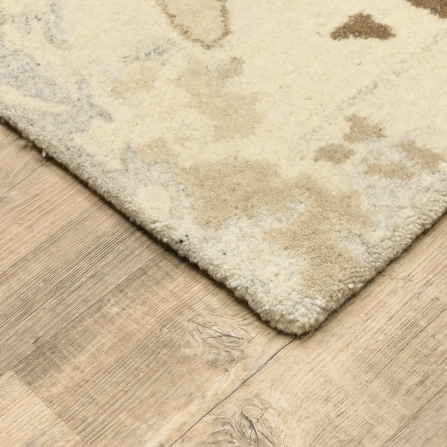 Oriental Weavers Sphinx Anastasia 68009 Beige / Charcoal Rugs - corner detail