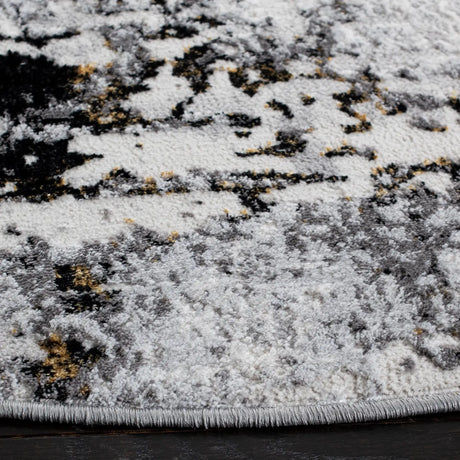 Safavieh Amelia 6'-7" x 6'-7" Rug in Grey / Gold