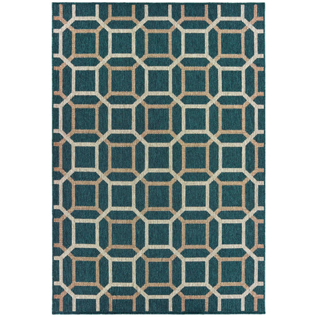 Oriental Weavers Sphinx Latitude 806B Blue / Grey Rugs - main flat