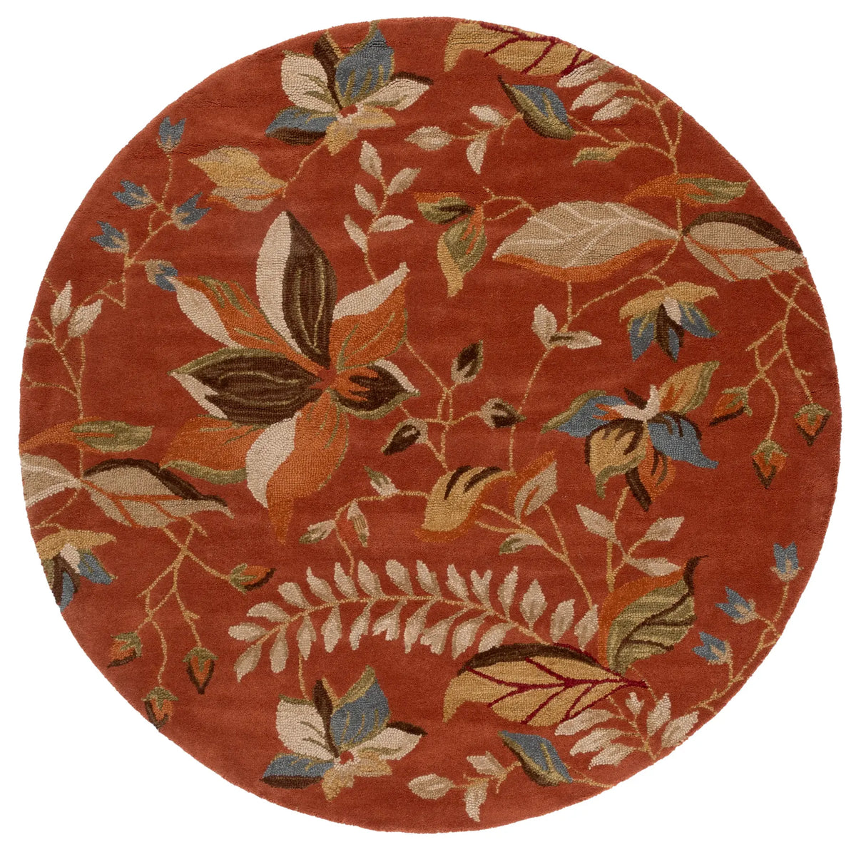 Safavieh Blossom 6'-0" x 6'-0" Rug in Rust / Multi