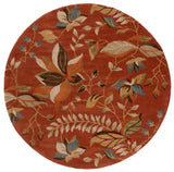 Safavieh Blossom 6'-0" x 6'-0" Rug in Rust / Multi