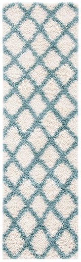Safavieh Sgd-Dallas Shag 2'-3" x 8'-0" Rug in Ivory / Seafoam