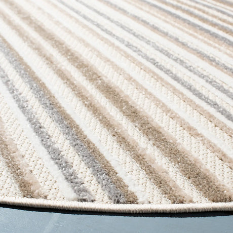 Safavieh Cabana 5'-3" x 5'-3" Rug in Ivory / Grey